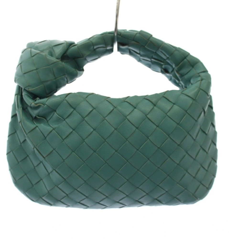 Bottega Veneta Teen Jodie Intrecciato Handbag Leather Blue